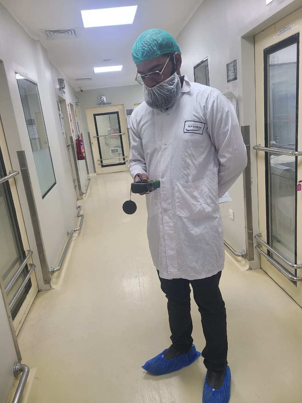 Field environmental sampling team in PPE
